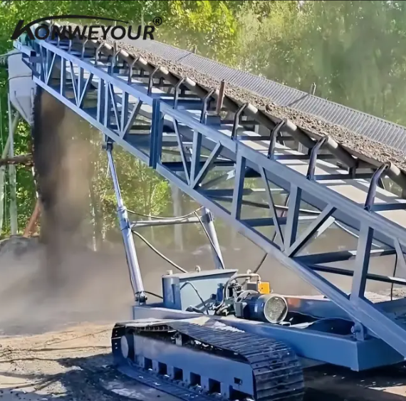 Mobile Belt Conveyor nga eriko bbomu ya telescopic .